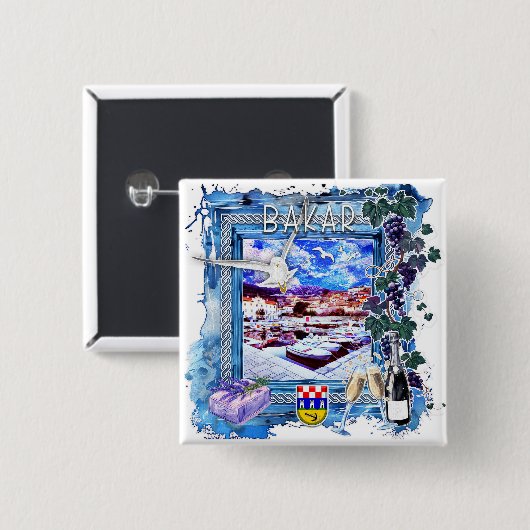 Bakar 缶バッジ (正面&裏面)