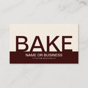 BAKE (カはっきりしたスタマイズ可能な色) 名刺