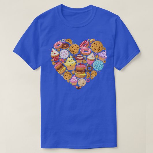 Bake Baking Cupcake Donut Cake Pie Cookie Heart  Tシャツ (デザイン正面)