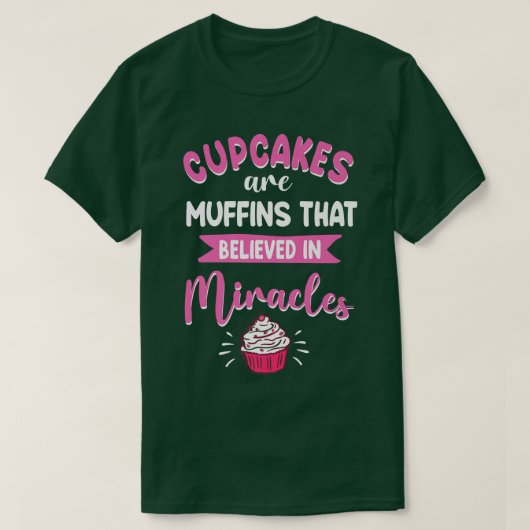 Bake Baking Cupcake Muffin Tシャツ (デザイン正面)