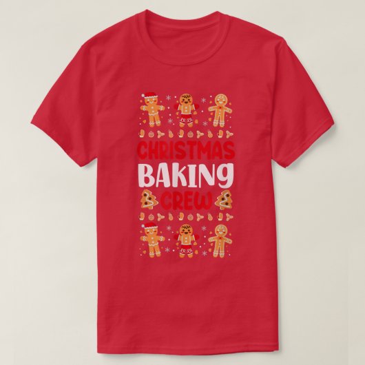 Bake Baking Gingerbread Man Christmas Cookie 36 Tシャツ (デザイン正面)