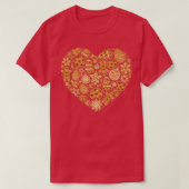 Bake Baking Gingerbread Man Christmas Cookie Heart Tシャツ (デザイン正面)