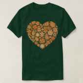 Bake Baking Gingerbread Man Christmas Cookie Heart Tシャツ (デザイン正面)