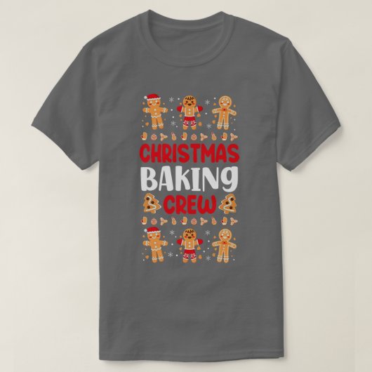 Bake Baking Gingerbread Man Christmas Cookie Tシャツ (デザイン正面)