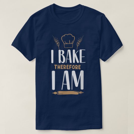 Bake Baking Rolling Pin 53 Tシャツ (デザイン正面)