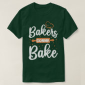 Bake Baking Rolling Pin Pun Tシャツ (デザイン正面)