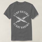 Bake Baking Rolling Pin T-Shirt Tシャツ (デザイン正面)
