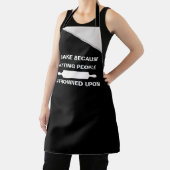 Bake Cuz Hitting People Joke - Funny Baking Apron エプロン (インサイチュ)