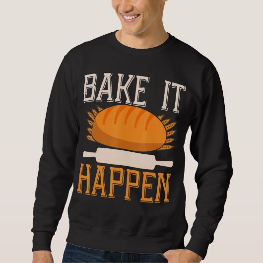 Bake It Happeness Backprintパンベーキング スウェットシャツ (正面)