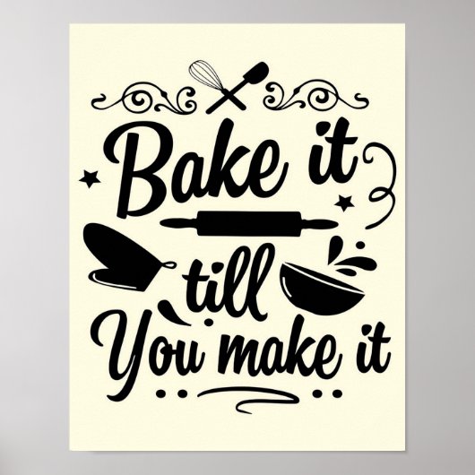 Bake It Till You Make It Cooking Baking ポスター (正面)