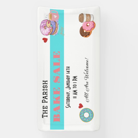 Bake Saleバナー 横断幕 (縦)