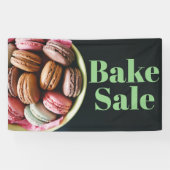Bake Sale Fundraiser Table Banner Macaroons 横断幕 (横)