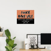 Bake Sale Sign, Cookie Boothポスターテンプレート ポスター (ホームオフィス)
