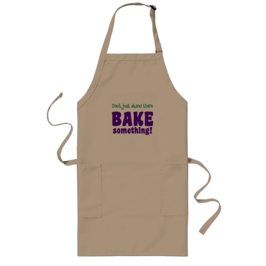 "BAKE something!" Apron ロングエプロン (正面)