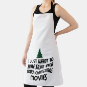 BAKE STUFF WATCH CHRISTMAS MOVIES エプロン (インサイチュ)