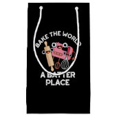 Bake The World AバッタープレイスベーキングプンダークBG スモールペーパーバッグ (正面)