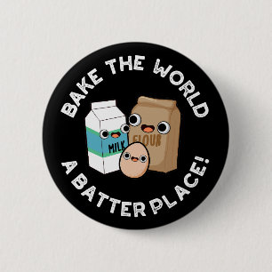 Bake The World AバッタープレイスベーキングプンダークBG 缶バッジ