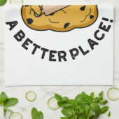 Bake The World A Better Placeかわいいベーキングパン キッチンタオル (折り畳み)