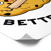 Bake The World A Better Place Cute Baking Pun ポスター (角)