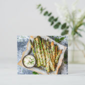 Baked Asparagus with Parmesan Crust シーズンポストカード (スタンド正面)