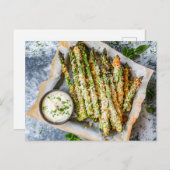 Baked Asparagus with Parmesan Crust シーズンポストカード (正面/裏面)