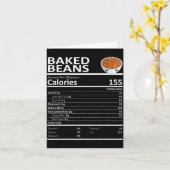 Baked Beans Nutritional Facts Thanksgiving X-mas G カード (黄色い花)