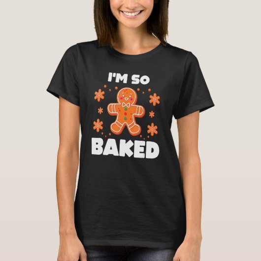 Baked Gingerbread Man Costume Christmas Cookie Tシャツ (正面)
