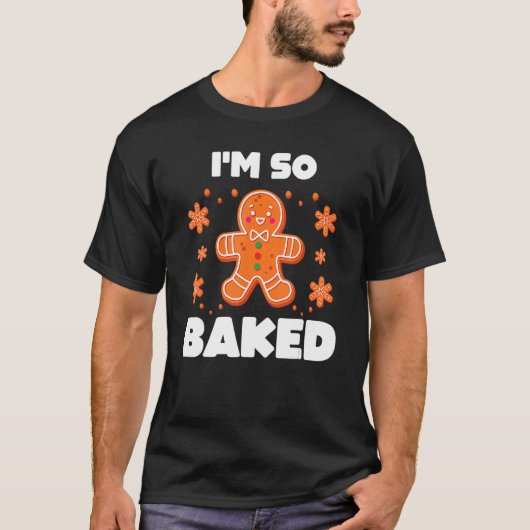 Baked Gingerbread Man Costume Christmas Cookie Tシャツ (正面)