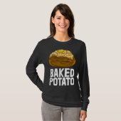 Baked Potato   Baker Love Women Foodie Tシャツ (正面フル)