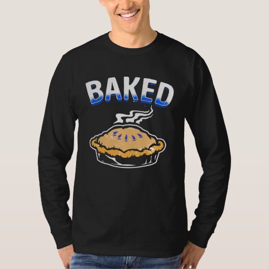 Baked with Blueberry Pie Men Women Kids Tシャツ (正面)