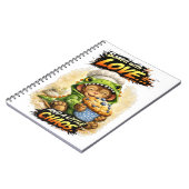 Baked with Love Notebook Cute Dino ノートブック (左側)