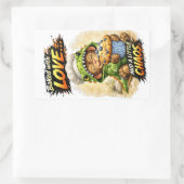 Baked with Love Sticker Cute Dino 長方形シール (バッグ)