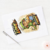 Baked with Love Sticker Cute Dino 長方形シール (封筒)