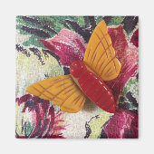 Bakelite Butterfly on fabric マグネット (正面)