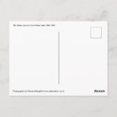 baker湖からのMtのパン屋の高山の意見 ポストカード (裏面)