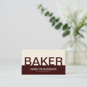 BAKER (カはっきりしたスタマイズ可能な色) 名刺 (スタンド正面)