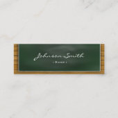 Baker - カッコいい Blackboard Personal スキニー名刺 (正面)