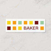 BAKER (モダン正方形)ミニ名刺 スキニー名刺 (正面)