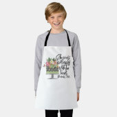 Baker – 彼女は喜んで箴言31:13を働く エプロン (着用した状態)