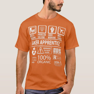 Baker Apprentice MultiTasking Certified Job Gift I Tシャツ