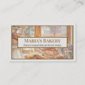 Baker Bakery Store Cafe Business Card 名刺 (正面)
