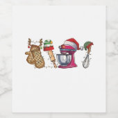 Baker Baking Bake Bakery Kitchen Worke ワインラベル (シングルラベル)