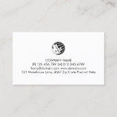 Baker Baking Bakery Business Card 名刺 (裏面)