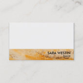 Baker Baking Bakery Business Card 名刺 (正面)