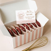 Baker Cupcake Thank You Promo Code Pastry Bakery 割引カード