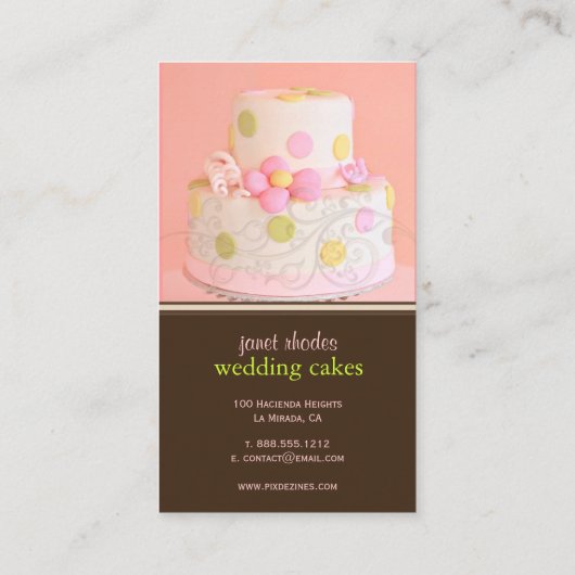 BAKER/DIYフォント+背景色 名刺 (裏面)