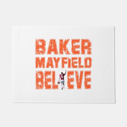 Baker Mayfield Essential Cool T-shirt  Essential ドアマット (正面)