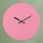Baker-Miller Pink Solid Color  ラージ壁時計<br><div class="desc">Baker-Miller Pink Solid Color</div>