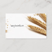 Baker (panadero) tarjeta visita 名刺 (裏面)