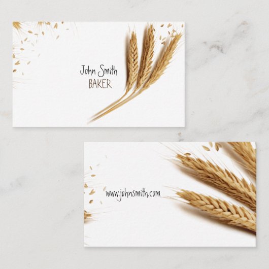 Baker (panadero) tarjeta visita 名刺 (正面/裏面)